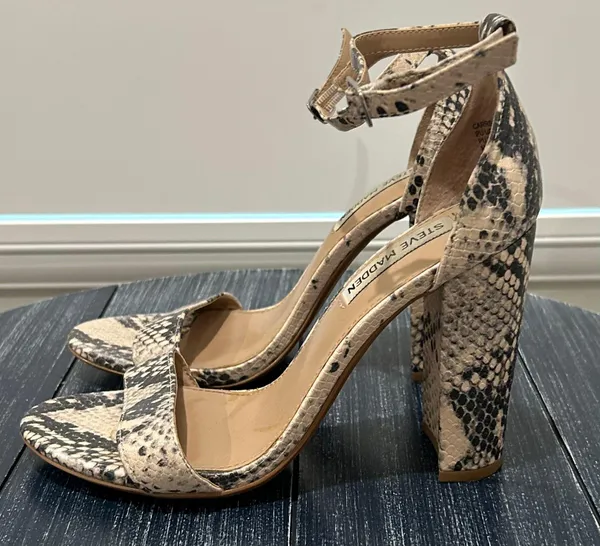 Steve Madden Snake Print Heels - Image 5