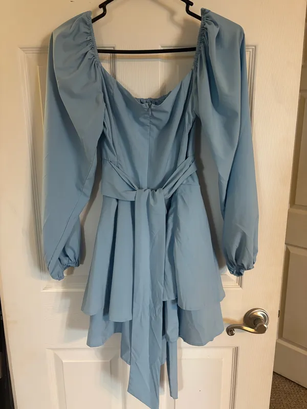Amazon Blue ruffled dress - Image 3