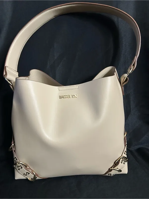 Steve Madden Women’s Cream Hobo Shoulder Bag - Image 3