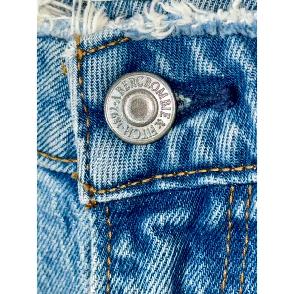 Abercrombie & Fitch Curve Love 90s Relaxed Jean High Rise Blue Jeans Size 28 6 S - Image 5