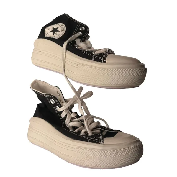Converse Chuck Taylor All Star Classic High Top Black White Sneakers SZ 6.5 Y2K - Image 4