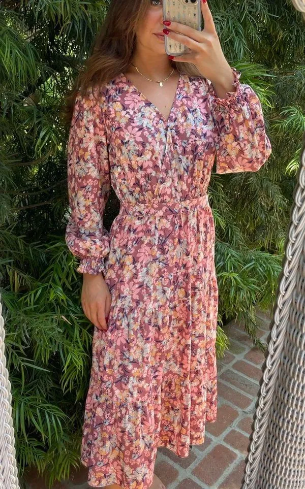 Beautiful LC floral midi dress - Image 2