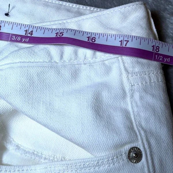 American Eagle Womens Size 14 White Jeans Stretch Straight Leg Denim Casual - Image 8