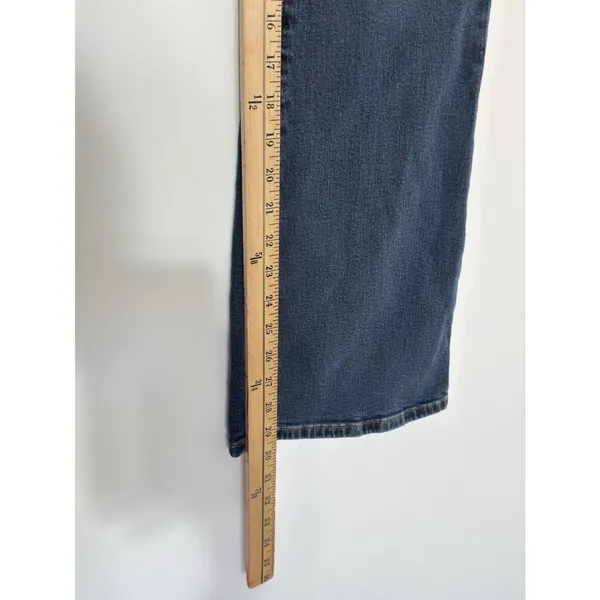 Anthropologie Pilcro The Icon Flare Jeans Women's Size 30 Blue Patch Pockets Y2K - Image 9