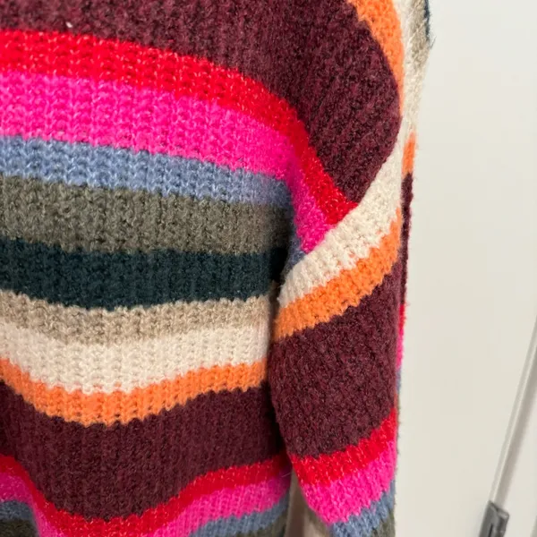 American Eagle Rainbow Striped Sweater - Image 3