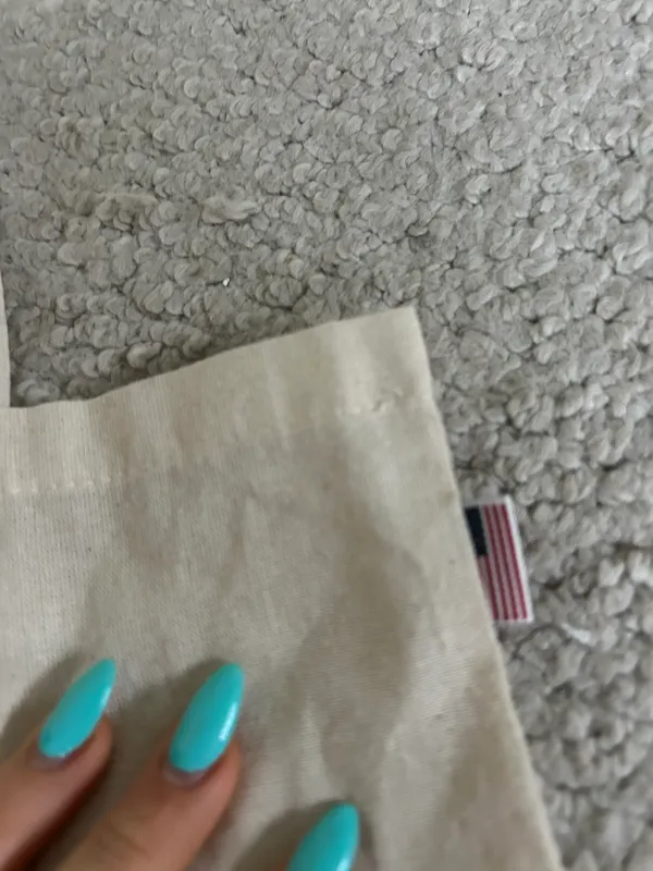 Brandy Melville Beige Linen Tote Bag - Image 3