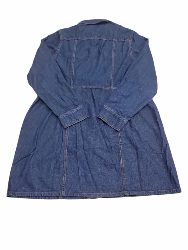 Frye Blue Denim Button-Front Mini Dress - Image 3