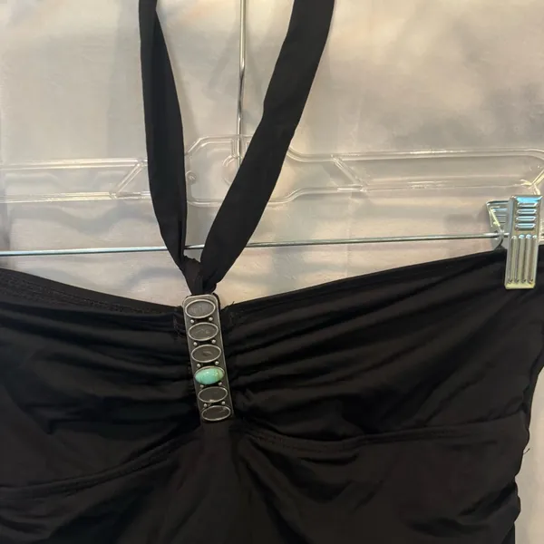 Lauren Ralph Lauren Women’s 10 Black Swimsuit With Side Ruching - Image 4