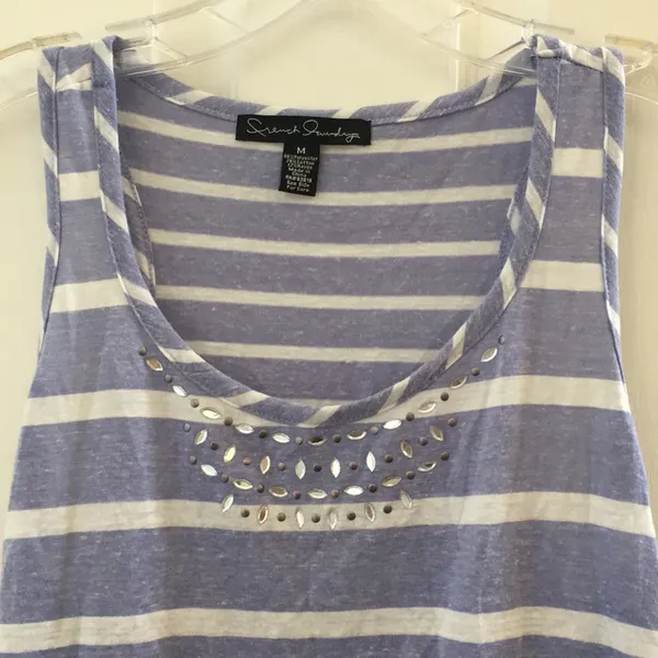 FINAL MARKDOWN Ladies’ French Laundry Embellished Tank Top medium - Image 2