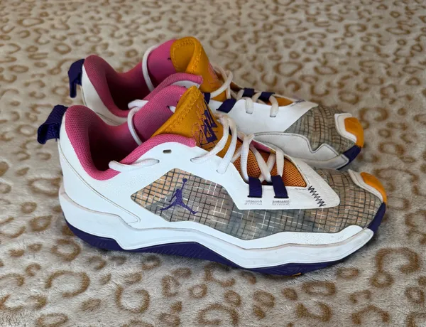 Jordan One Take 4 White Purple-Gold Shoes Men's Size: 8 / Women's 9.5 - Image 6