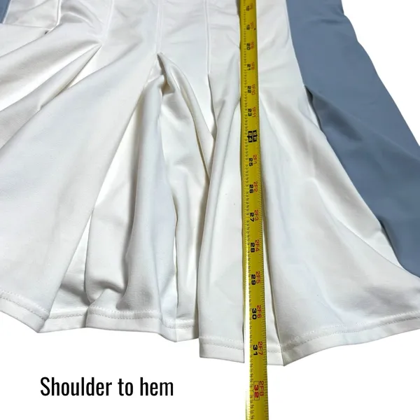 The Upside Legacy Lucette Dress Blue White Pleated‎ Athletic Tennis Pickleball L - Image 13