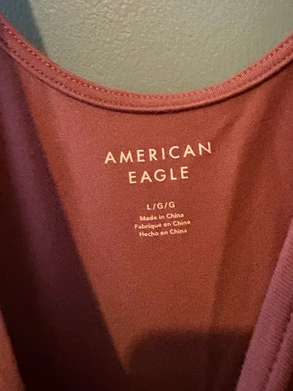 American Eagle Rust Sleeveless Athletic Skater Dress - Image 5
