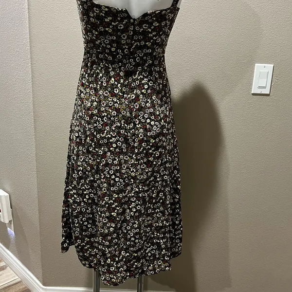 Zara black floral dress - Image 5