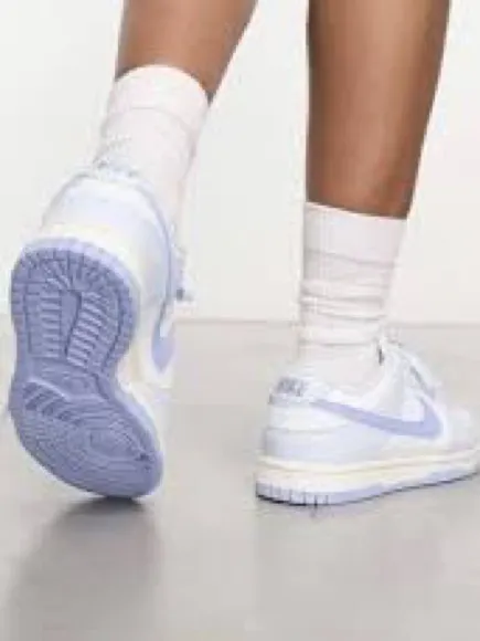 Nike Dunk Low Next Nature White Blue 5.5Y Women's Size 7 Rare Sneakers Shoes - Image 2