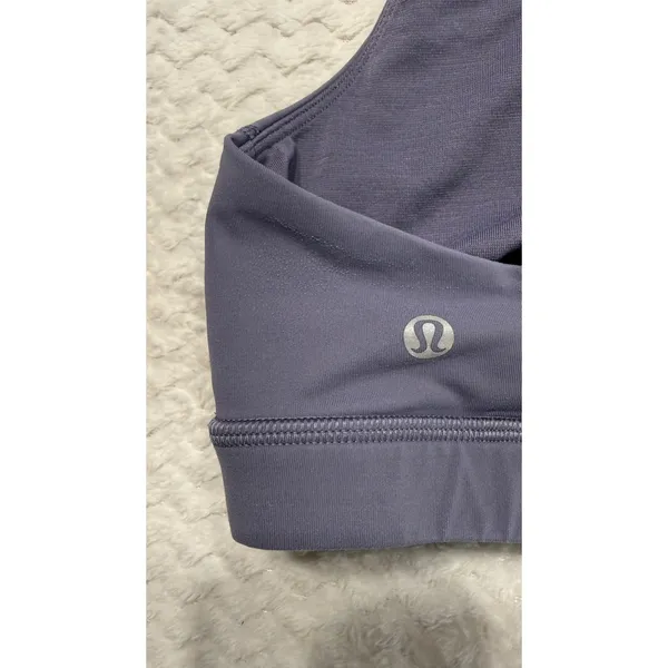 Lululemon Free To Be Wild Sports Bra Purple Strappy Back Size 6 LW2326S - Image 5