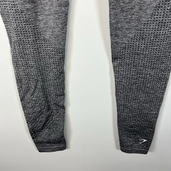 Gymshark‎ Leggings Womens XS Grey Marl Vital Rise Seamless Stretch High Waisted - Image 7