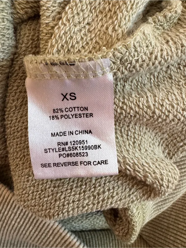 Olive & Oak Sage Olive Green Mineral Wash Crew Neck Short Sleeve Sweatshirt XS - Image 4