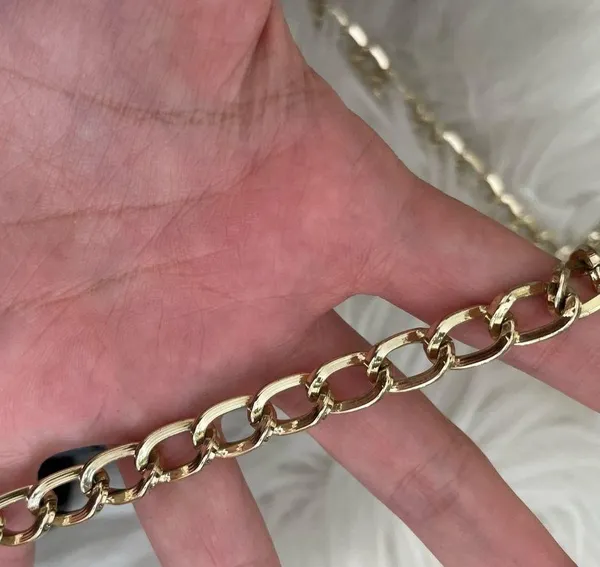 ZARA trafaluc cross body gold chain quilted purse - Image 2