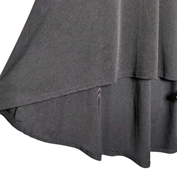 Black Lace Up Dress Off-Shoulder Grommet M Dark Romantic Whimsigoth Witchy‎ Sexy - Image 13