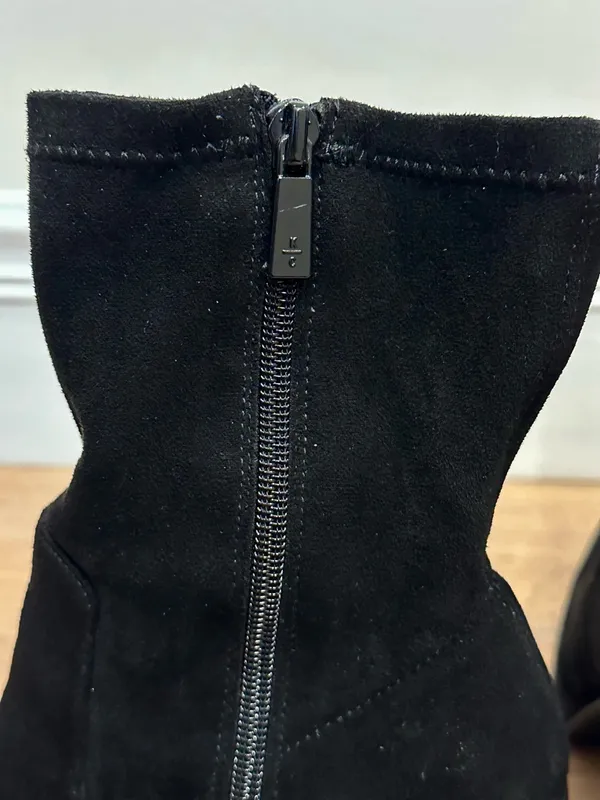 Kenneth Cole Reaction Black Suede Ankle Heeled Boots - Image 6
