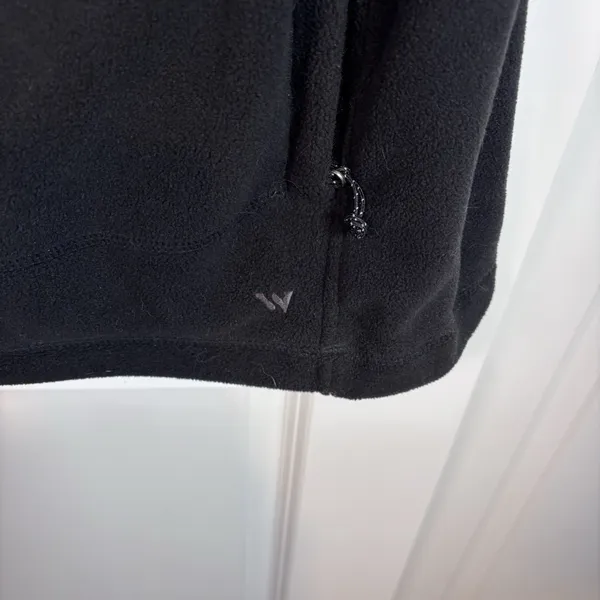 White Sierra Unisex Medium Black Full Zip Fleece Vest Outdoor Layering Casual - Image 8