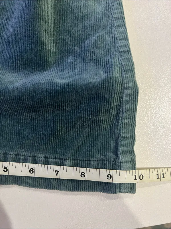 Pilcro and the Letterpress Green Corduroy High Rise Trouser Bootcut Pants Sz 28 - Image 9