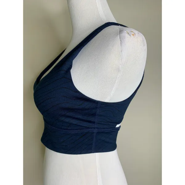 Vimmia X Energy Wave Crop Top Sz Large Blue Black - Image 3