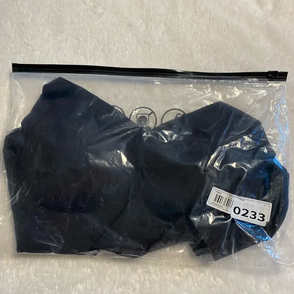 Bralette Large Minimalist Seamless Solid Black Wireless Breathable Stretch Bra - Image 11