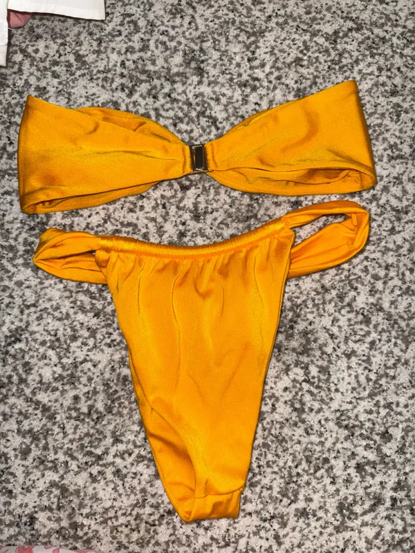 Hard Swimwear Orange Bikini - Image 4