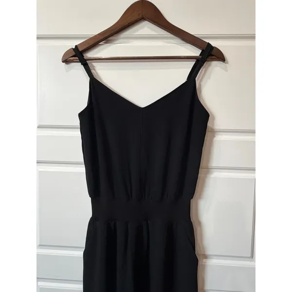 Cinq a Sept Black Jumpsuit Cargo Pocket XS Minimalist Casual - Image 3