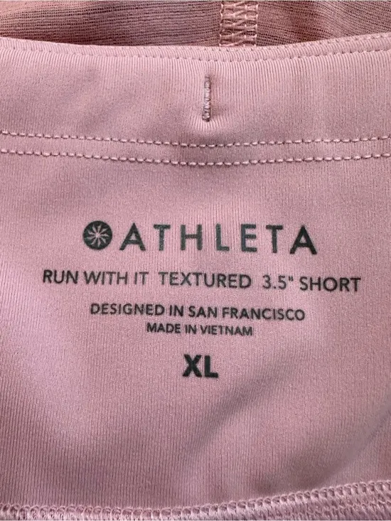 ATHLETA Run With It Textured 3.5”‎ Short Pink Size x-Large - Image 9