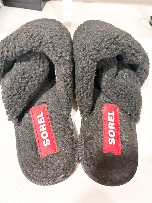 Sorel Womens Go Mail Run Black Sea Salt Slip On Shoes Slippers Size 10 - Image 3