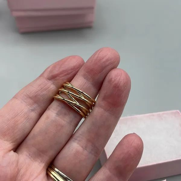 Boutique 14K Vermeil sterling wrap around size 8 ring - Image 9