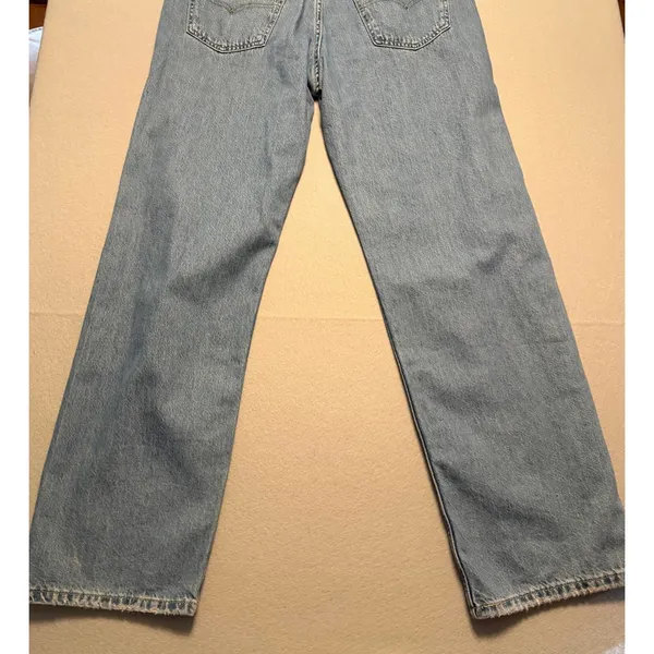 Levis Low Pro Straight Jeans Light Wash Denim High Rise Women Size 30 - Image 12