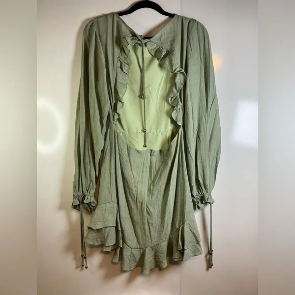 Sage Mint Long Sleeve Dress 0152 - Image 5