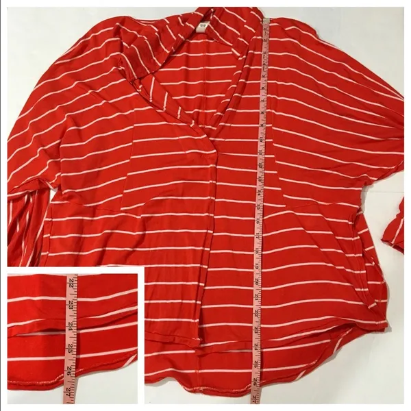 Free People We the Free Can't Fool Me Striped Tee - Red - XS - Image 5