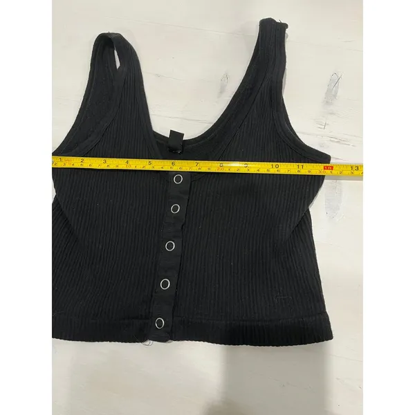 Out From Under Urban Outfitters Crop Top‎ & Tank Set Ribbed Button Front - Image 6