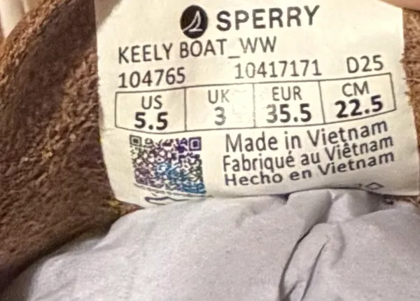 Sperry NIB women’s 5.5 Keely Boat leather shoe Tan/Bronzer - never worn $110 - Image 4