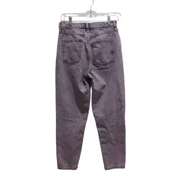 Gap Mom Jeans‎ New Purple Acid Wash High Rise Cropped 2/26 Grunge Casual Denim - Image 2