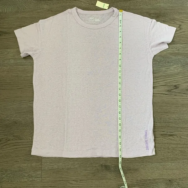 Aerie 'Shore Thing' Linen Blend Lightweight T-shirt -‎ Size XS - Lavender - NWT - Image 5