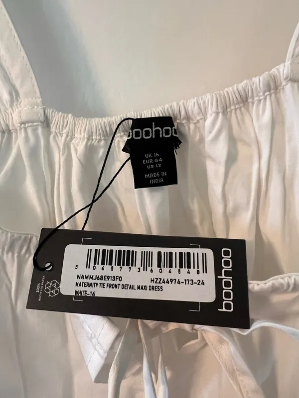 Boohoo Tie Front Detail Maxi Dress - Image 7