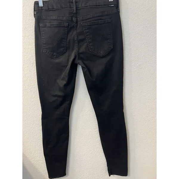 Mother‎ Denim The Looker Black Denim Women's Jeans 27 - Image 2