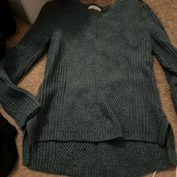 Madewell teal cable knit sweater‎ xs - Image 5