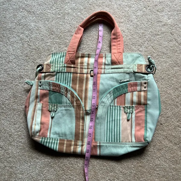 Y2K /coastal /pastel French Connection Canvas Tote Bag FCUK - Image 2