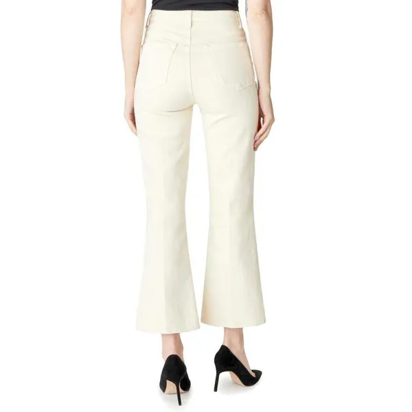 J Brand Julia High Rise‎ Flare Jeans Amaya Cream Cropped 29 - Image 3