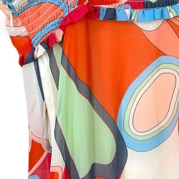 NEW Alexis x Target Limited Edition Multi Floral Vibrant Tiered Maxi Dress XXS - Image 12
