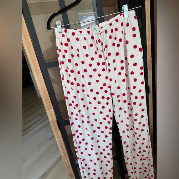 The Cat's Pajamas set pima modal button down shirt top pants Sprinkle polka Dots - Image 9