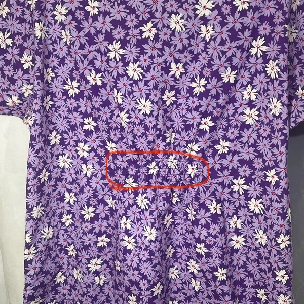 Dickies Floral Two Pocket Elastic Lilac Multicolor Scrub Top Size Medium‎ - Image 9