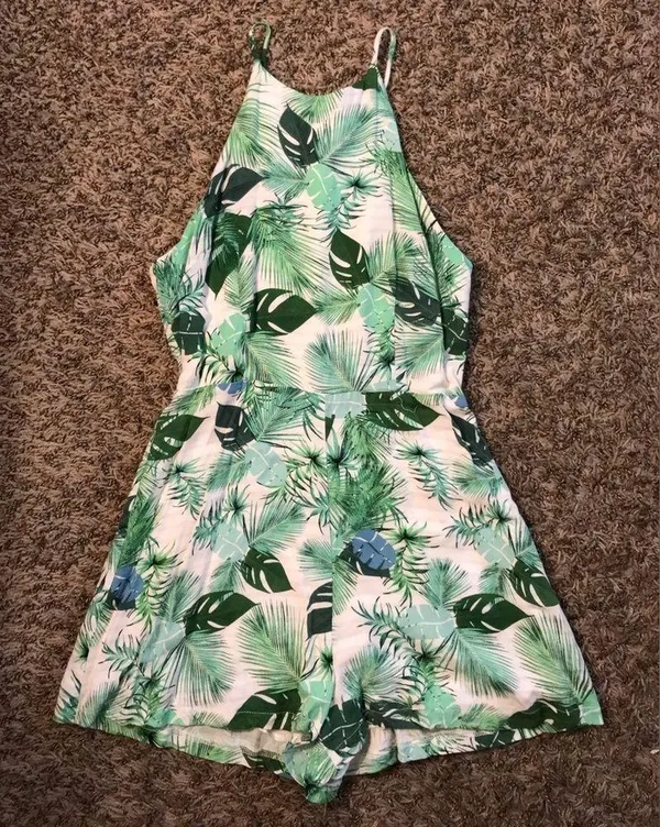 DO+BE leaf floral romper - Image 3