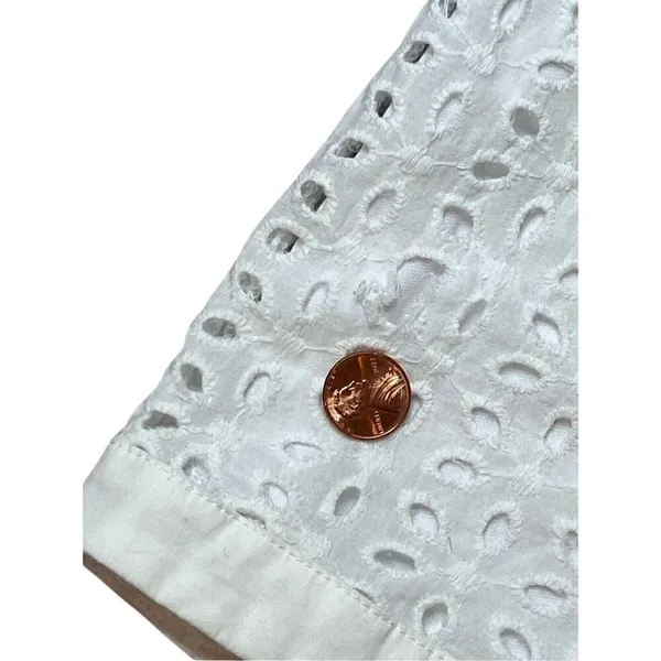 Francesca's Sleeveless Eyelet Lace White Lined Sheath‎ Dress SMALL Vanilla Girl - Image 14
